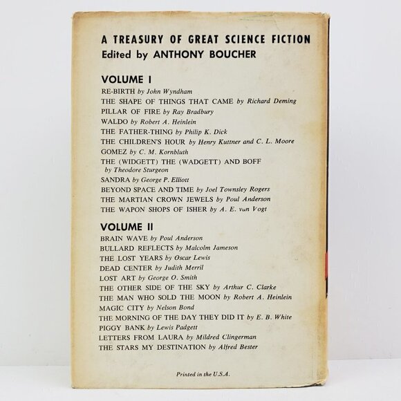 Treasury Great Science Fiction Vol. 2 Anthony Boucher Vintage 1959 Wear Intact - Picture 2 of 13